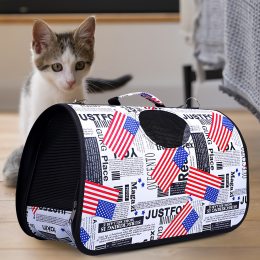 Сумка-переноска для животных, кошек и небольших собак White paws 42×25см М USA (626)