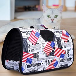 Сумка-переноска для тварин, котів і невеликих собак White paws 32×22 см S USA (626)