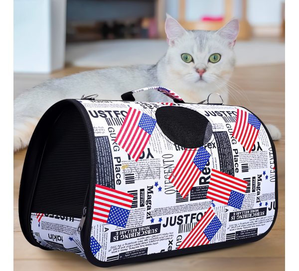 Сумка-переноска для тварин, котів і невеликих собак White paws 32×22 см S USA (626)