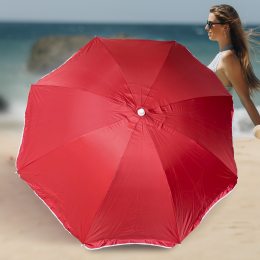 Пляжный зонт с регулировкой наклона  и напылением от солнца Mario Umbrella 1,6 м Красный