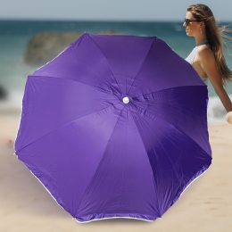 Пляжный зонт с регулировкой наклона  и напылением от солнца Mario Umbrella 1,6 м Фиолетовый