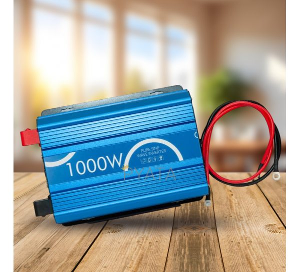 Инвертор Pure Sine Wave Inverter 06-10 преобразователь напряжения чистый синус 12V-220V, 1000W (LUX) голубой