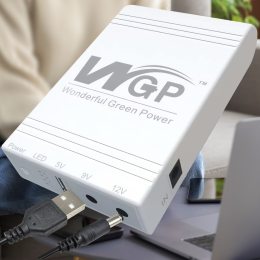 Джерело безперебійного живлення (ДБЖ) повербанк для роутера WGP Mini UPS USB, DC (5V+9V+12V) 10400mAh Білий