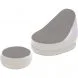 Надувное кресло с подставкой под ноги-пуфиком Bestway Comfort Cruiser Lounger Серый
