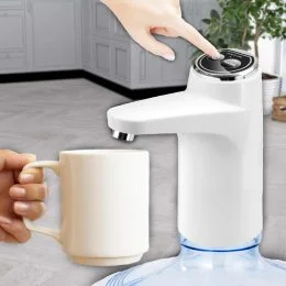 Електрична акумуляторна помпа для води на сулію з вибором об'єму ePump Premium Limit Білий