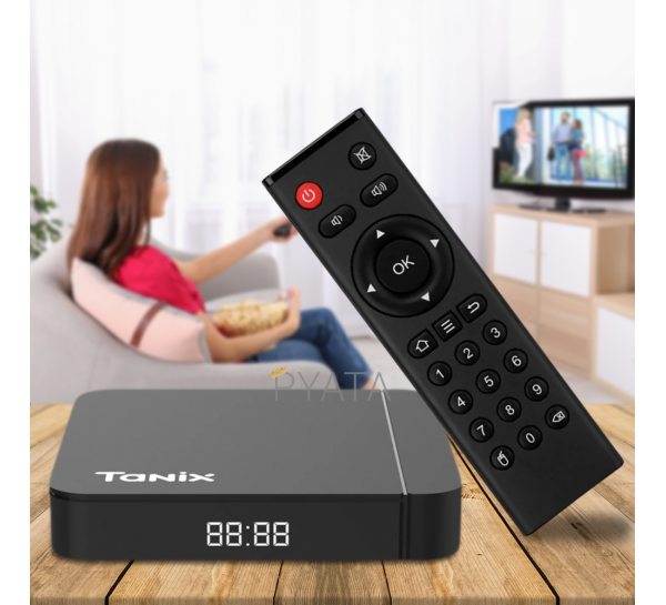 Смарт ТВ приставка Tanix X4 4/32 Гб Smart TV Box Android 11, Чорний (205)