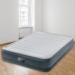 Надувне ліжко-матрац Intex Comfort-Plush Mid Rise Queen 67770 L, вбудований електронасос