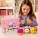 Сквиш антистресс Бао булочка пельмень BUN Squishy Dumpling 5.5 см, мягкая сенсорная игрушка в корзине-пароварке, Mystery сюрприз, случайный цвет, 3+ (OX)