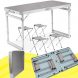 Усиленный стол для пикника раскладной с 4 стульями Folding Table, Серый