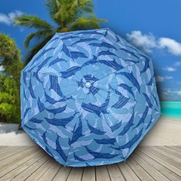 Пляжна парасолька 1.5 м Блакитні дельфіни №3