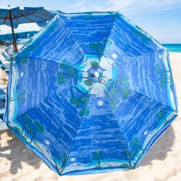 Компактна пляжна парасолька для пляжу, пікніка та відпочинку на природі з нахилом і чохлом у комплекті №1 1,6 м Блакитний