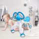 Дитячі чотириколісні ходунки з вушками-ручками BABY WALKER Smile Синій (212)