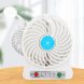 Портативный мини-USB-вентилятор Home Fest Portable Mini Fan USB  с фонариком, Белый