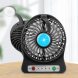 Портативний міні-USB-вентилятор Home Fest Portable Mini Fan USB з ліхтариком, Чорний