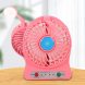 Портативний міні-USB-вентилятор Home Fest Portable Mini Fan USB з ліхтариком, Рожевий