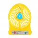 Портативный мини-USB-вентилятор Home Fest Portable Mini Fan USB  с фонариком, Желтый