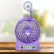 Портативный мини-USB-вентилятор Home Fest Portable Mini Fan USB  с фонариком, Фиолетовый