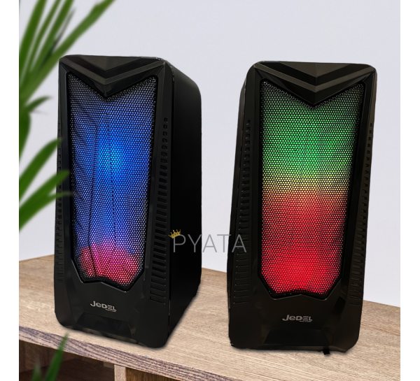 Колонки для компьютера и ноутбука JEDEL S524 RGB 2.0 USB (206)