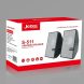 Колонки JEDEL S511, 2.0 USB+3,5 ММ, проводная стерео акустика для PC и ноутбука, 3 Вт*2, Черный (206)