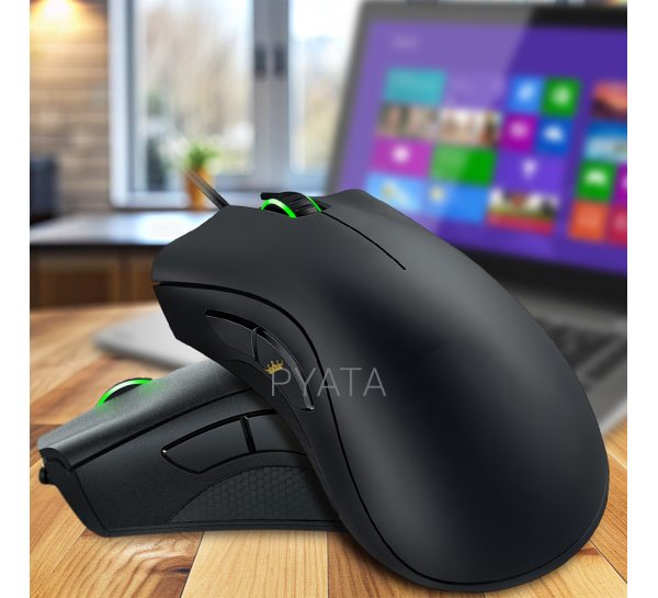 Оптична сенсорна ігрова миша DeathAdder Elite 220 IPS, 6400 DPI, Чорний (206)