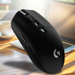 Мышь беспроводная игровая Logitech Silent G306 USB, Черный (206)