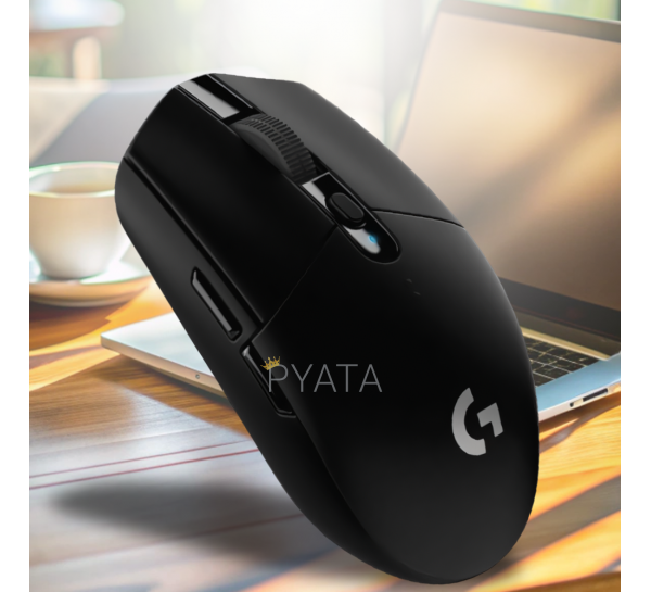 Миша бездротова ігрова Logitech Silent G306 USB, Чорний (206)