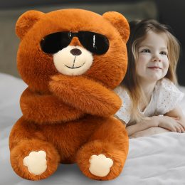 Дитяча м'яка плюшева іграшка "Teddy pull" в окулярах 45 см (360T)