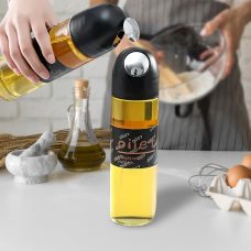 Настольный стеклянный диспенсер для масла с автоматическим открыванием Kitchen oil can AND LY-648 Черный (205)