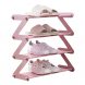 Полиця стійка-органайзер для взуття на 4 полиці New Z-Shaped Shoe Rack YH8802-4 Рожевий (2742)