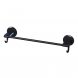 Металева вішалка для рушнику на клейкій основі Simple towel bar YH6612A Чорний (2125)