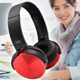 Стильные накладные наушники SN eXtra Bass MDR-XB450, беспроводные, Красный