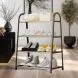 Пластиковый органайзер для обуви на 4 полки с оцинкованными трубками Shoe rack U-shaped YH8810-4 Черный