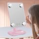 Зеркало для макияжа сенсорное с LED подсветкой Cosmetie Mirror 360 Rotation Angel XR-8989 розовый (205)