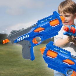 Детский игрушечный бластер с мягкими патронами Nerf N-Strike Elite Hotshock 7023/E70 Синий Нерф (В)