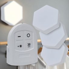 Автономні LED лампи шестикутні бездротові з пультом дистанційного керування Remote Control Set (3 світильники)