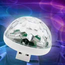 Портативний USB-світильник світлодіодний для салону в автомобіль Диско шар