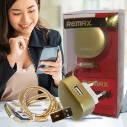 Зарядный блок REMAX DMX-538 5V/2.1A с кабелем MicroUSB