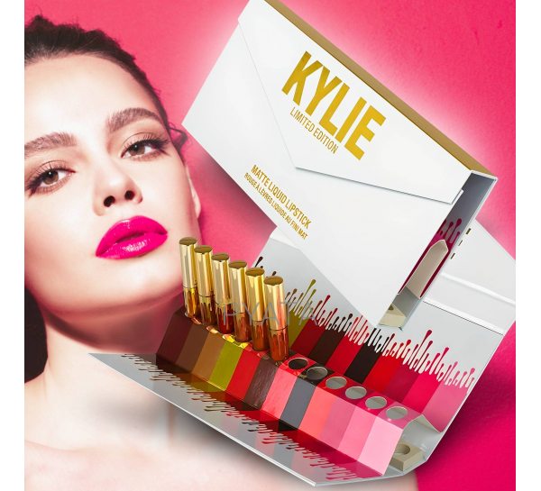 Набір жіночих рідких матових помад у конверті - 12 шт Kylie Limited Edition Matte Liquid Lipstick (AHMD)