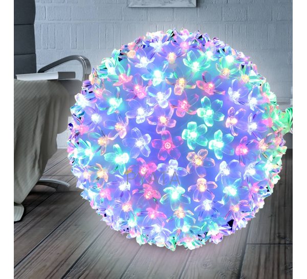 Разноцветный светодиодный слой-гирлянда 100 Led Ball Light (В)