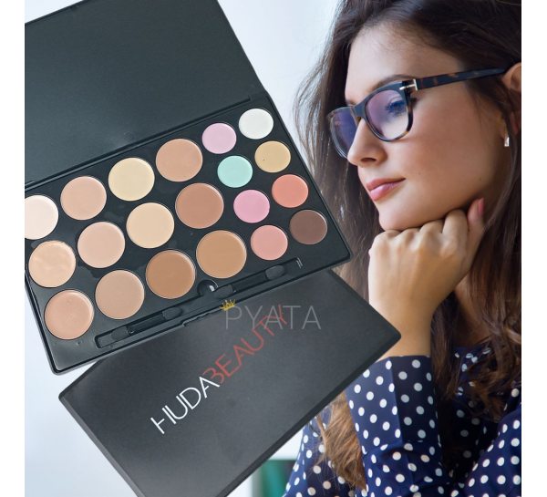 Професійна палітра для макіяжу HUDA BEAUTY, 15 відтінків (AHMD)