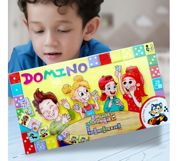 Доміно DT G-DMN-01/04 "Domino" від Dankotoys – розвиваюча настільна гра для дітей від 3 років