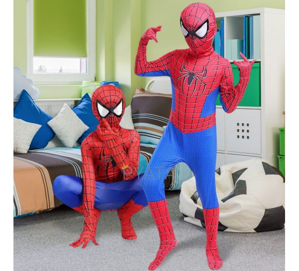 Костюм Spider Man з балаклавою Людина павук, L (зріст 122-128 см) (224)