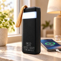 Батарея мобильная Powerbank Viaking T159 30000 mAh, Черный