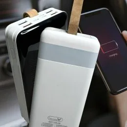 Батарея мобільна Powerbank HIGH SPEED ZR6-1/T159 30000mAh, Білий