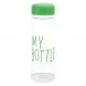 Портативна пластикова пляшка для води в чохлі My Bottle (Зелений)