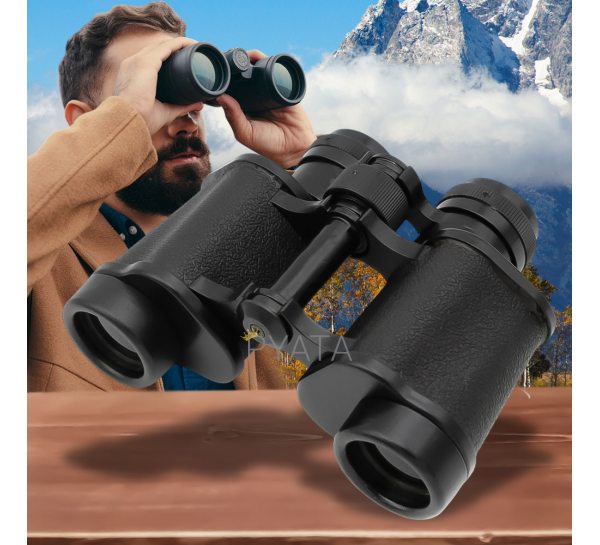 Бинокль металлический Binoculars Landview 7350 8*30, 150м/1000м с чехлом в комплекте, Черный (ЖЯ)