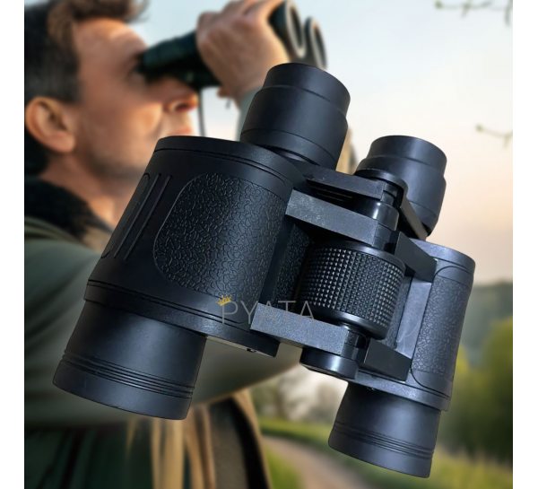 Бинокль Binoculars 8125 8x40 широкое поле обзора 125м/1000м, диаметр объектива 40мм с чехлом (ЖЯ)