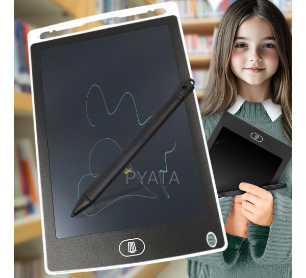  Дитячий графічний планшет LCD Writing Tablet для малювання зі стілусом 10", Білий