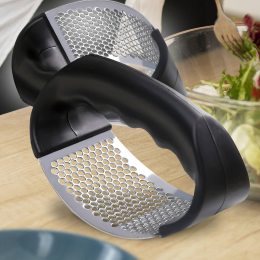 Ручной кухонный пресс для чеснока из нержавеющей стали A GARLIC PRESS