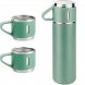 Подарунковий набір 3-в-1 Vacuum Flask Set: вакуумний термос на 500 мл + 3 чашки 150 мл, М'ятний